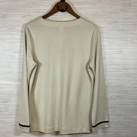 HANRO Madeleine Jacket Warm Sand 78817-1200 NWT Cream Small - Picture 7 of 8